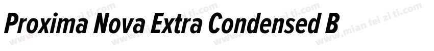Proxima Nova Extra Condensed Bold字体转换